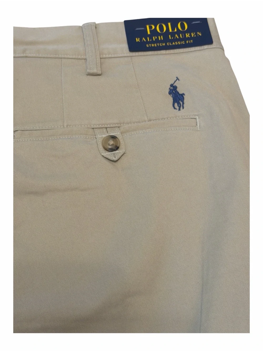 Polo Ralph Lauren Stretch Classic Fit Khaki Chino Shorts NWT Size 40
